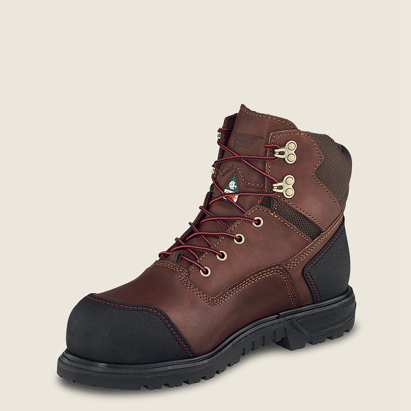 Red Wing Safety Boots Brown/Black - Mens Brnr Xp - 6-inch Waterproof Csa Toe - 7809-VEFZB